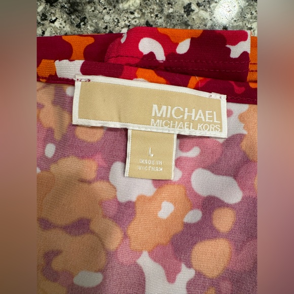 MICHAEL KORS Women’s Midi Orange Dress size Large - Picture 14 of 16